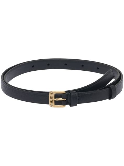 miu miu leather belt|miu buckle fastening belt.